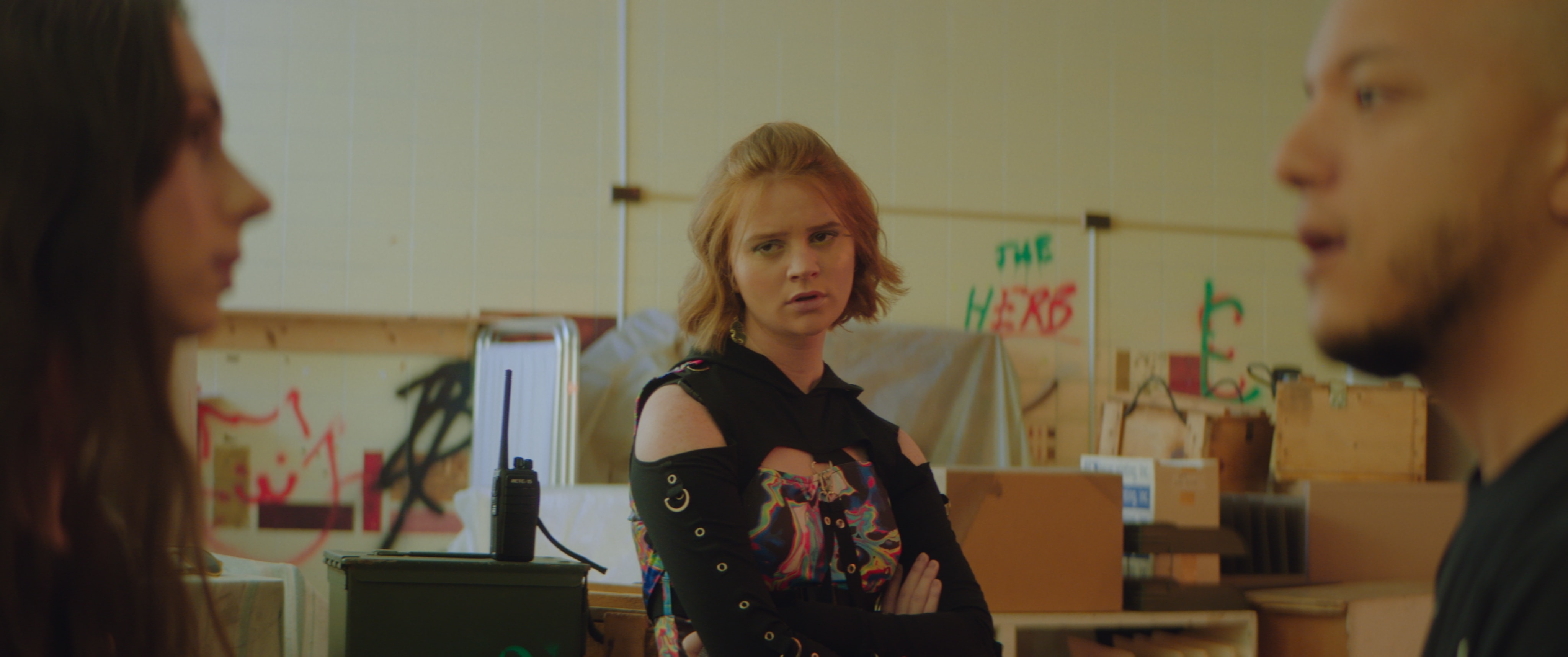 Clone Cops production still 28 - behind the scenes scene from the 2025 indie sci-fi comedy film Clone Cops featuring action and comedy